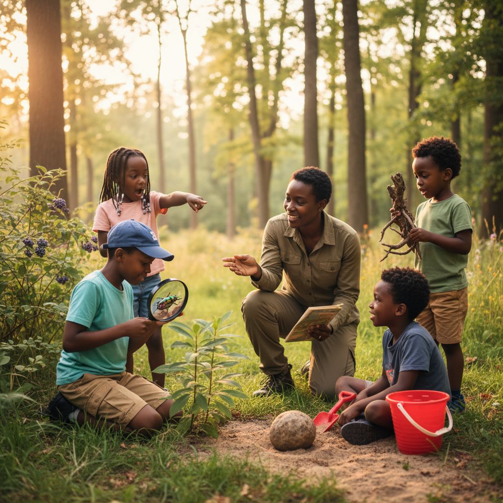 Outdoor nature exploration and learning